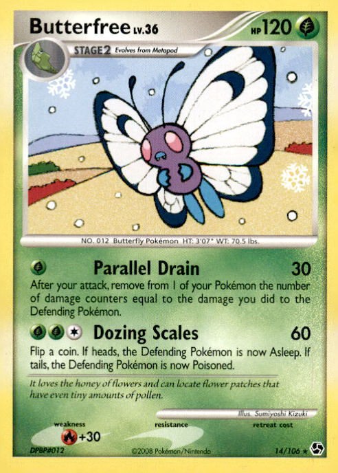 Butterfree Rare Great Encounters 14/106 LP