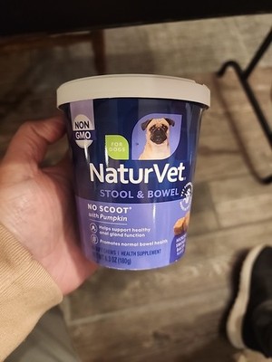 No Scoot for Dogs - 60 Soft Chews - Plus Pumpkin - Supports Healthy Anal Glan...