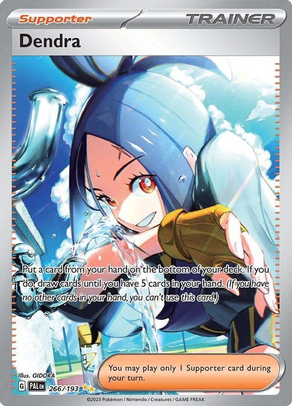 Dendra - 266/193 - Pokemon Paldea Evolved Special Illustration Rare Card NM