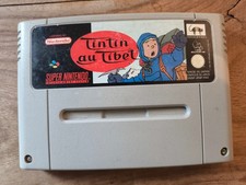 TINTIN AU TIBET JEU SUPER NINTENDO PAL FAH CARTOUCHE SNES LOOSE INFOGRAMES 1995