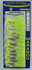Blakemore 1004-12 Marabou Road Runner 1/4 oz Chartreuse Card of 12