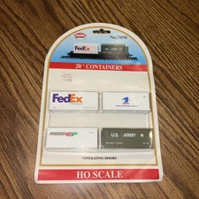 Model Power HO #7850 (FedEx, USPS, CF, U.S. Army) Containers- Cheapest On Ebay