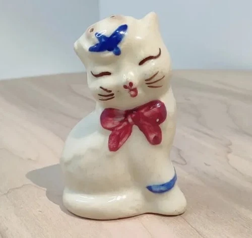 VINTAGE 1950'S SHAWNEE POTTERY CAT PEPPER SHAKERS PUSS & BOOTS REPLACEMENT