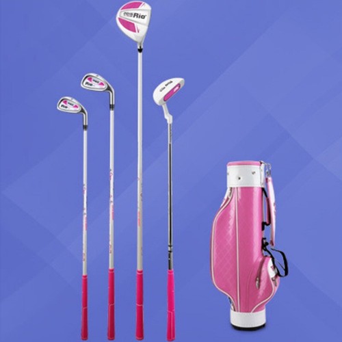 3-12 Age Boys Girls Kids Golf Club Full Sets Carbon Putter Bag Driver Iron Gift - Picture 10 of 30