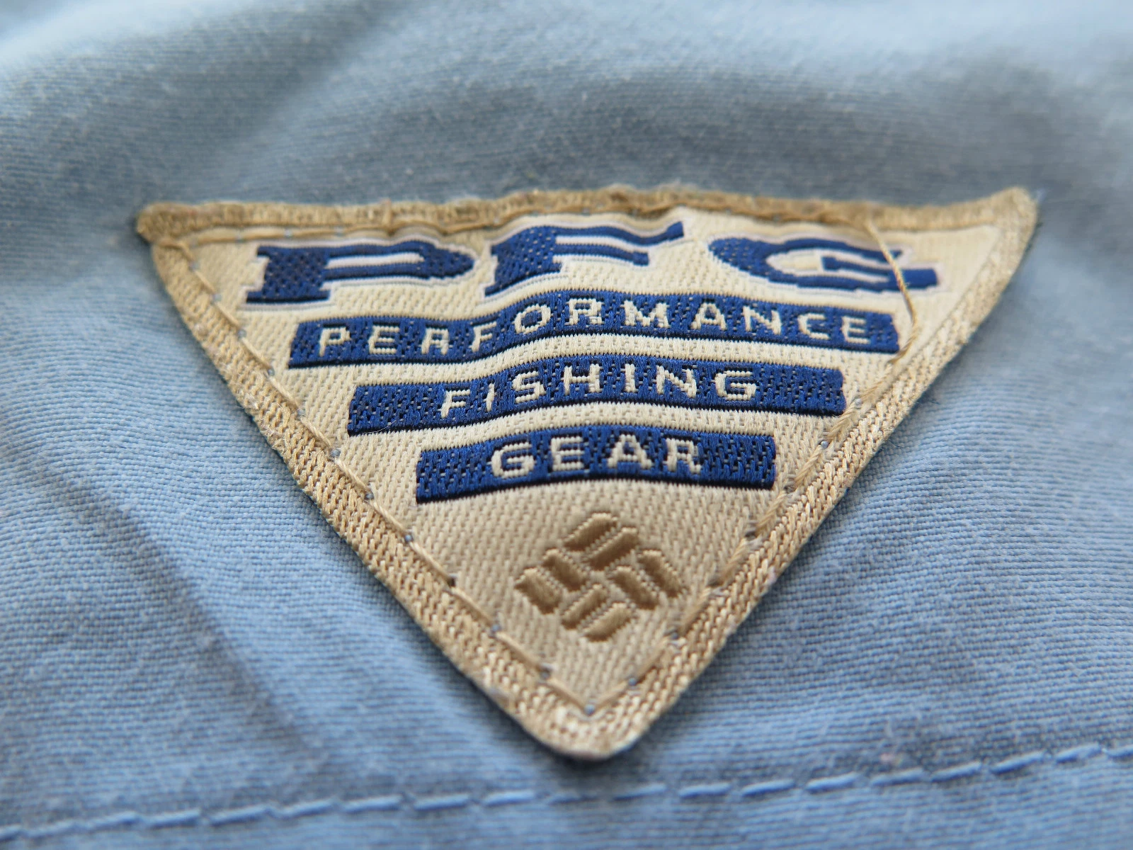 Columbia PFG Mens Long Sleeve Nylon UPF30+ Blue Vented Outdoors Fishing Shirt XL