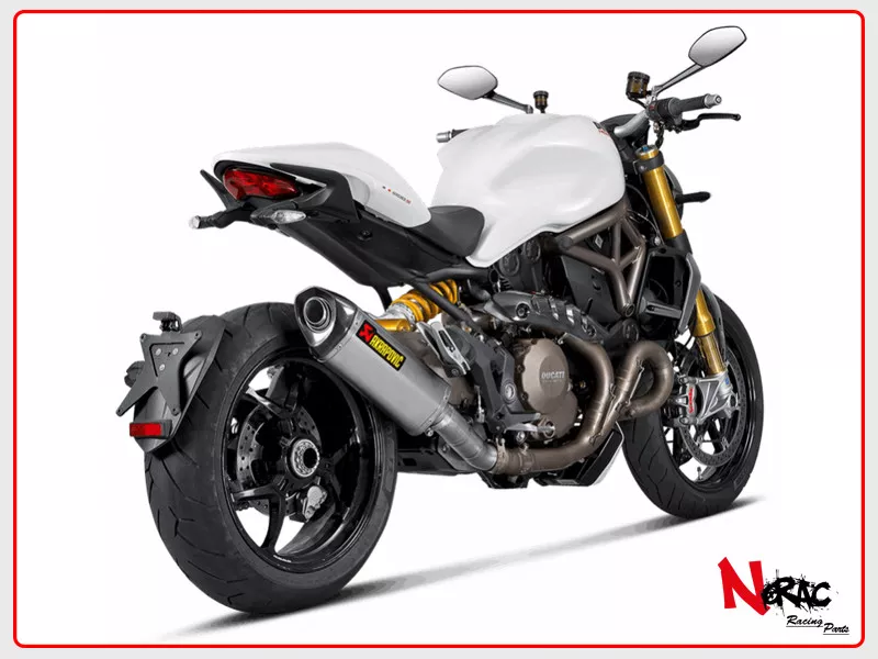 Exhaust Akrapovic Exhaust Slip On Ducati Monster 821 1200 S D8SO2 HRT