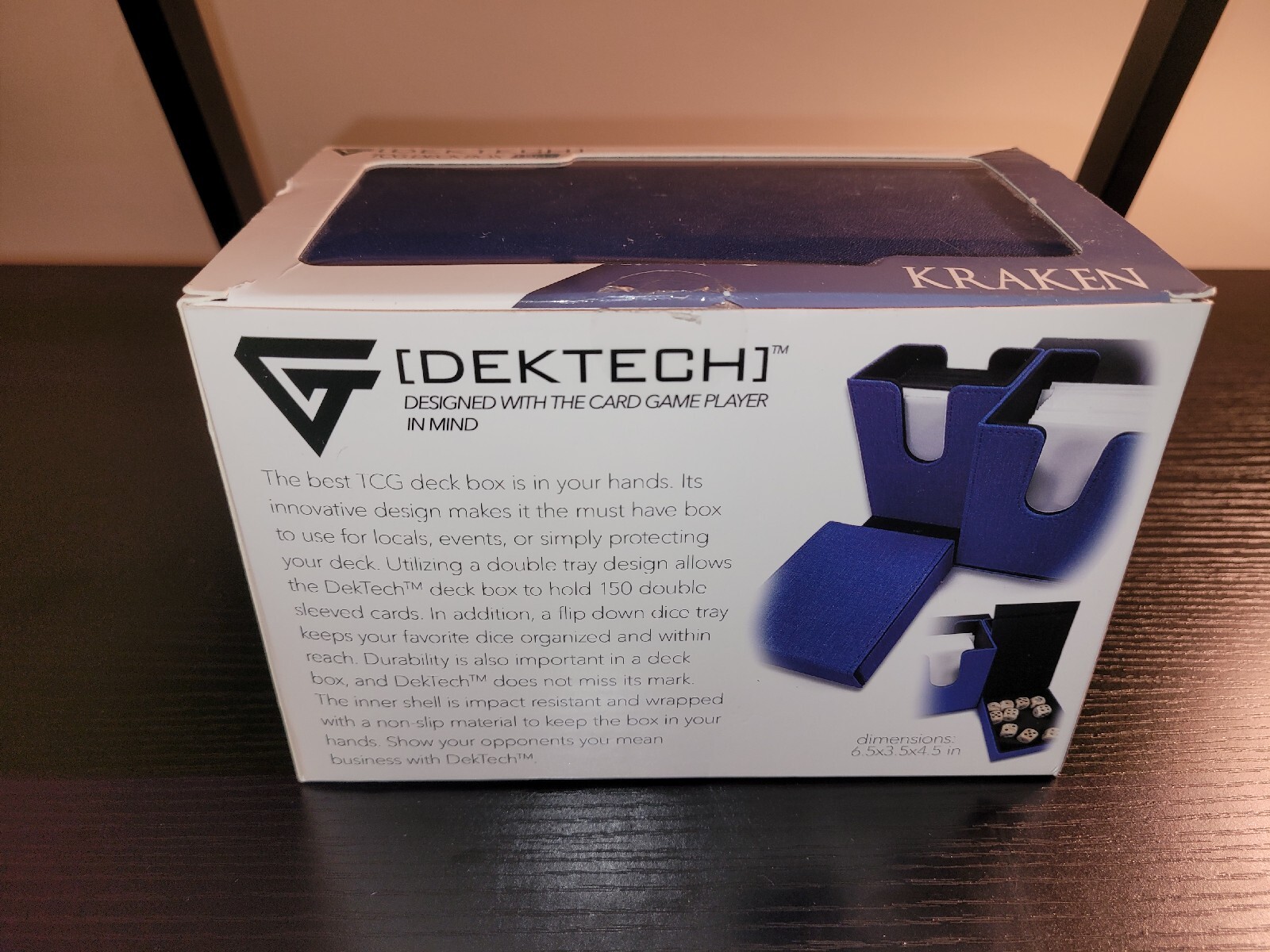 Gem Accessories DekTech Kraken TCG Deck Box WITH OUTSIDE BOX IDEAL IJL