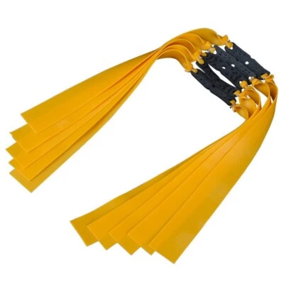 1 PIEZA "BANDAS DE CAZA" THERABAND ORO FUERTE PRACTICIDAD ELÁSTICA DOBLE CATAPULTA