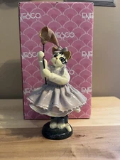 Enesco Kitt'in Littles "Spring Is In The Air" Cat Holding A Net Figurine 474959
