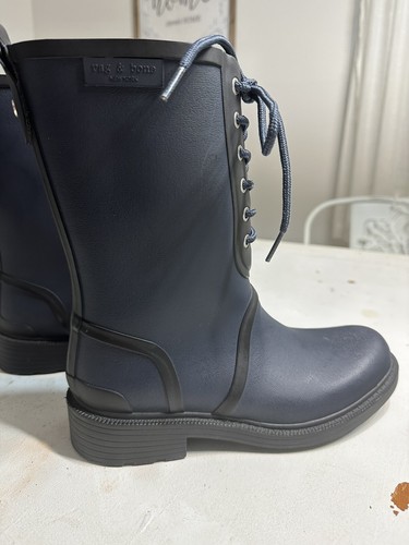 rag & bone women Water Boots Size 6, Blue - Picture 6 of 9