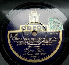 1785/ DAJOS B&Eacute;LA-MONOSSON-ADMIRALS-Liebling,mein Herz l&auml;&szlig;t dich-78rpm Schellack
