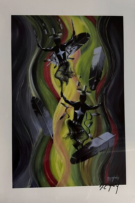 #ad Ceremonial Apache Dance by Oliver Enjady Signed $52.99