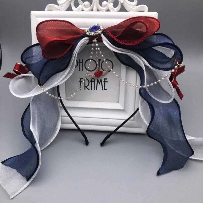 2022 Dulce Accesorios para el Cabello Mujeres Lavado Cara Diadema Elegante Zapato con Forma de Lazo  Foto 3 de 4