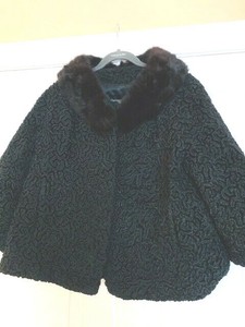 fur collar swing coat