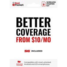 NEW RedPocket Mobile Starter Kit Sim Card 4G/5G GSMA - SEALED - FREE FAST SHIP