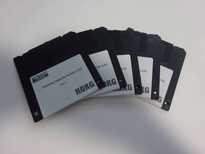 Korg Triton Studio Upgrade 1.02 to 2.02 Five Disk set Version 2.02