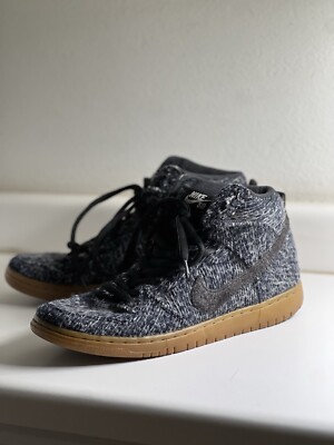 Nike SB Dunk High Men's Size 10 Warmth Pack Black Wool Gum Skateboard | eBay