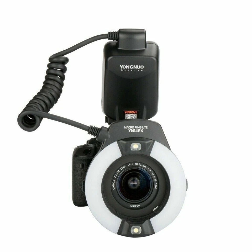 YONGNUO YN-14EX YN14EX TTL Macro Ring LED Flash Light Speedlite for Canon EOS 5D - Image 3 of 4