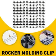 Fender 100x Flare Rocker Clips Clip Molding for Jeep (Grand) Compass Cherokee