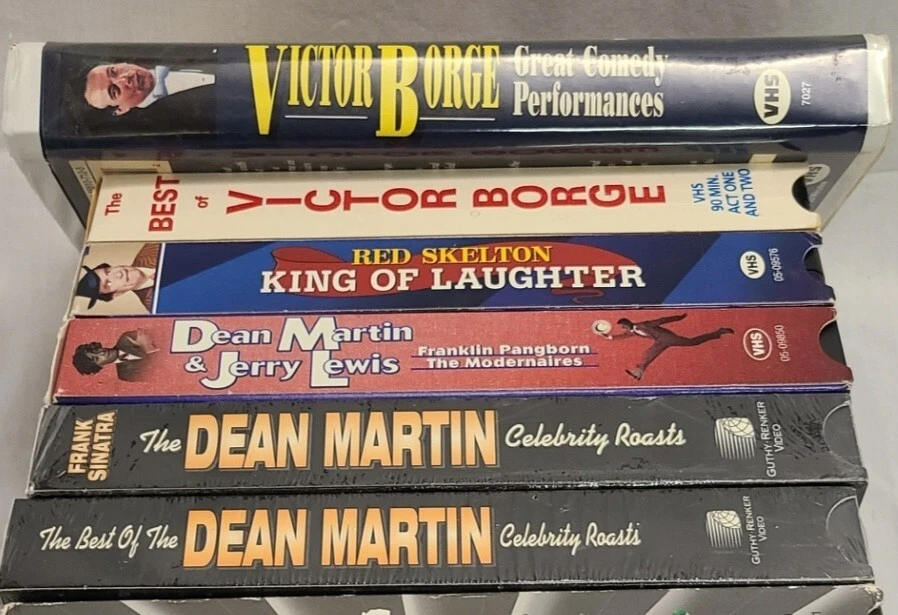 VHS Tape lot of 10 comedian roasts stand up skits TV shows movies vintage + 1 Foto 2 de 4