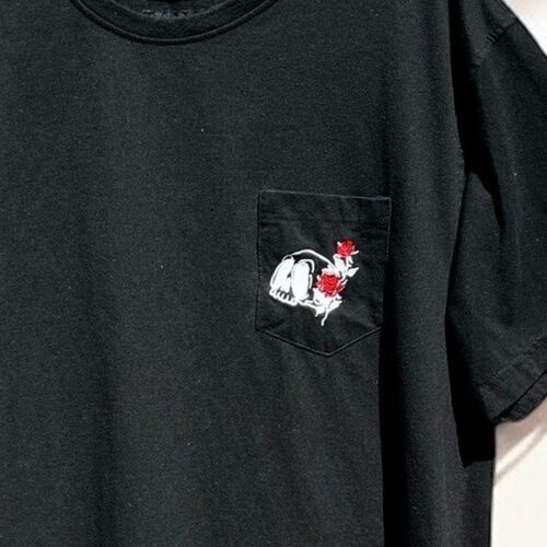 🌻Have a Nice Trip Short Sleeve Graphic Print Embroidered Pocket Tee Size Large. - Picture 4 of 6