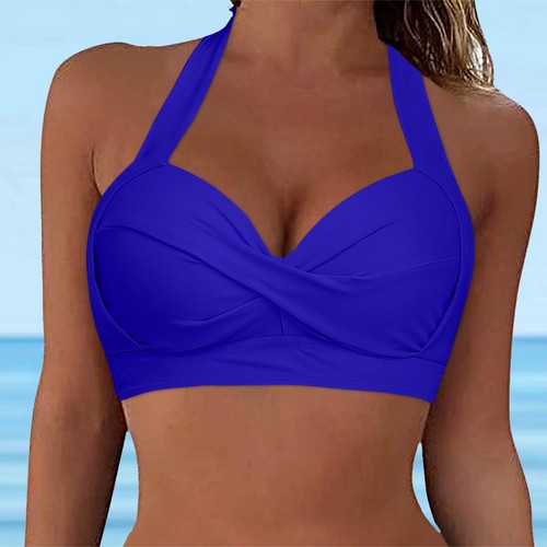 Women Lace Up Swimwear Tops Underwire Full Coverage Bikini Top Push Up Swim New - Bild 34 von 78