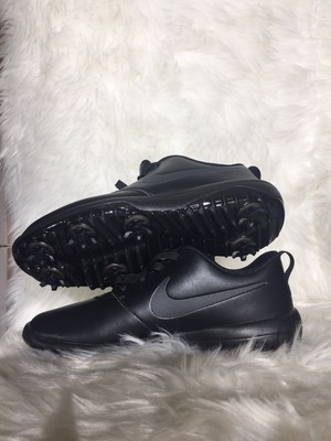 Nike Roshe Golf Tour Triple Black Shoes Cleats Nike Golf Shoes Roshe G Mens Size 7.5 Triple Black Leather  main image 2