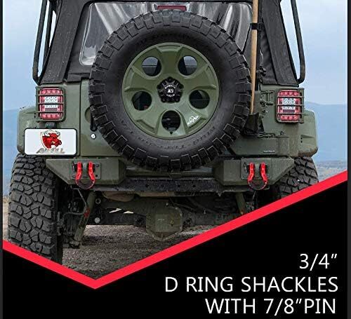 Shackles 3/4 Inch DRing Shackle 45,000lb Break Strength Isolator and Washer Kit - Picture 14 of 14