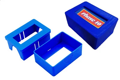 WOP Blue Phase 10 Kartenbox Halter - Aufbewahrung Reiseetui Schale - Bild 1 von 4
