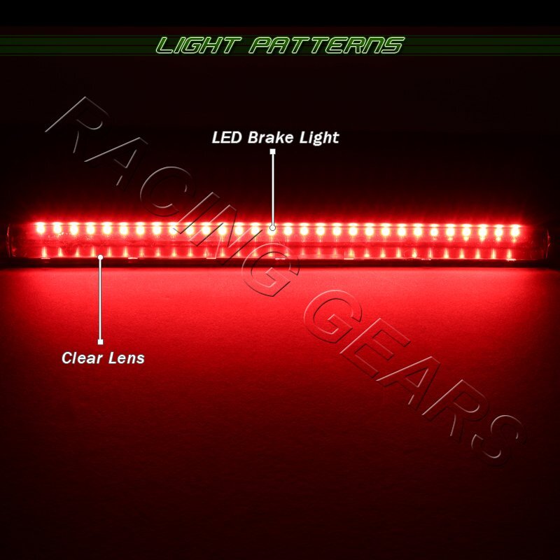 RED LENS LED 3RD THIRD BRAKE STOP LIGHT FIT 1992-2004 RED LENS LED 3RD THIRD BRAKE STOP LIGHT FIT 1992-2004