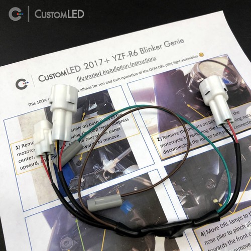 2017+ YZF-R6 DRL Blinker Mod - Blinker Genie - Pre-Wired for 2017+ Yamaha YZF-R6 - Picture 3 of 6