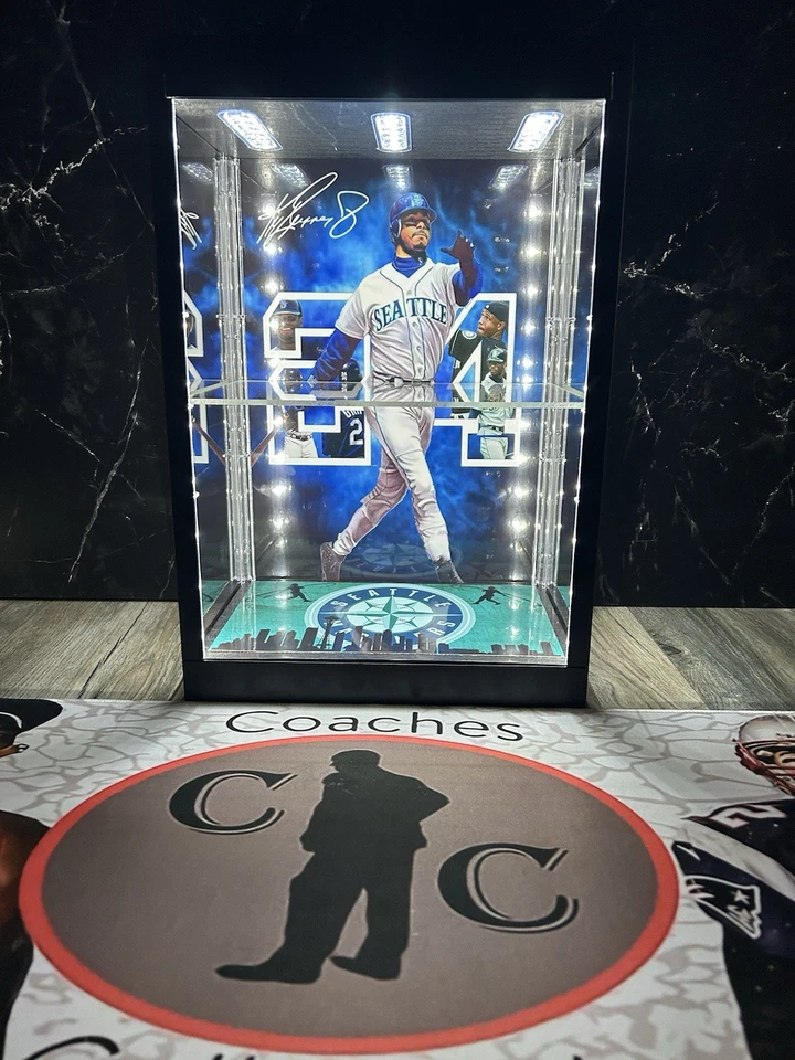 Ken Griffey Jr PSA & BGS personalizado LED tarjeta deportiva vitrina patio ⚾️ Foto 3 de 4