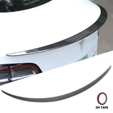 for Tesla Model 3 2017-2023 Rear Spoiler Wing Trunk Lip 48.2'' Carbon Fiber
