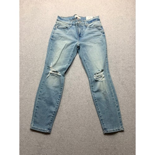 Lucky Brand Skinny Jeans Light Wash Distressed Denim Womens 6/28A