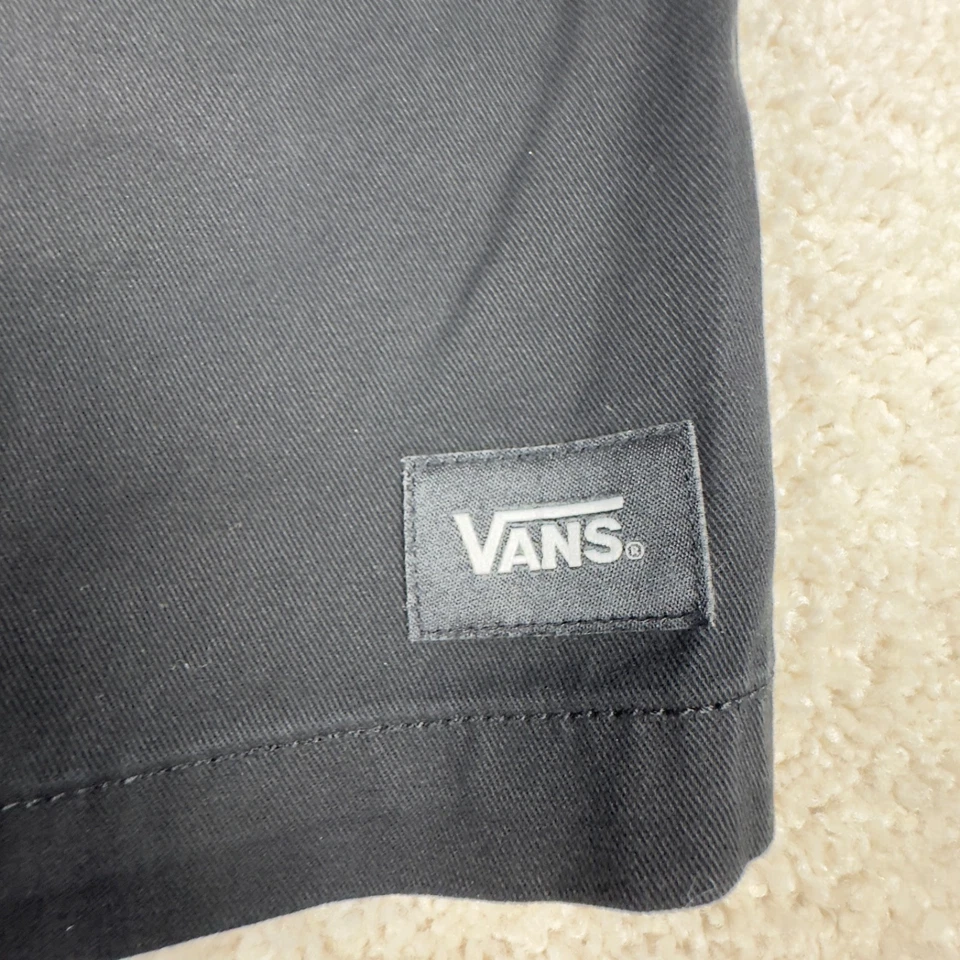 Vans Board Shorts Para Hombre Talla L Grande Negro Elastizado Algodón Bolsillos Monopatín ¡NUEVO! Foto 2 de 4