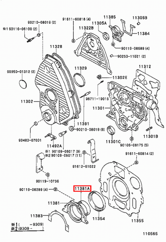 Genuine Hilux LN110 LN109 LN108 LN107 LN106 3L 2L Rear Main Oil Crankshaft Seal - Picture 5 of 20