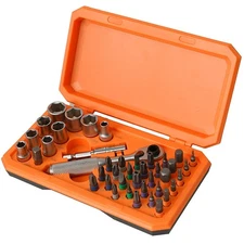 42 Piece Precision Ratchet Screwdriver Set Repair Tool Kit Torque Wrench Sockets
