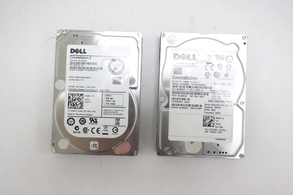 Dell SATA III 2.5 in Form Factor 500 GB Storage Capacity Internal