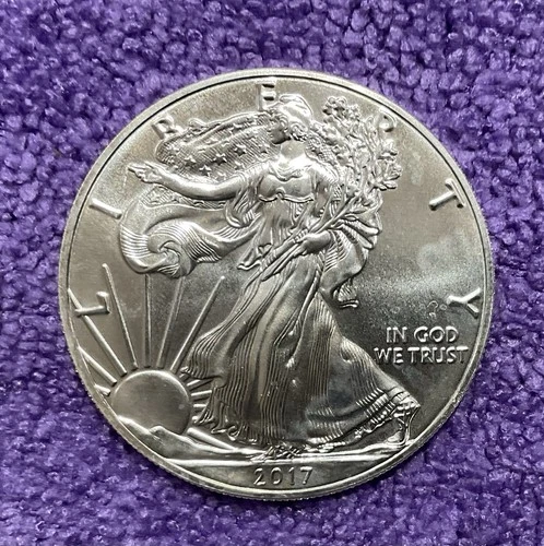 2017 American Silver Eagle 1 Troy Oz .999 Fine Silver—Beautiful Condition
