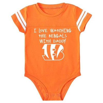 I Love Watching The Bengals With Daddy Mommy Grandma ETC Bodysuit Outfit