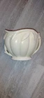 VTG NELSON MCCOY LILY VASE PLANTER HANDLES MATTE WHITE 5 1/2" X 7" X 4 1/2" HTF