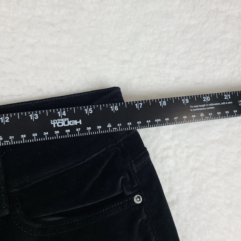 DL1961 裤子女式 32x28 黑色灯芯绒玛歌中腰踝紧身失落 — 第 4/4 张图片