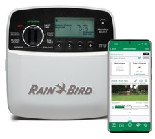 Rain Bird TRU8IW Timer and Smart WiFi Module Bundle, Gray Black
