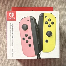 Nintendo Joy-Con Pastel Pink/Yellow Wireless Motion Control Controller Set