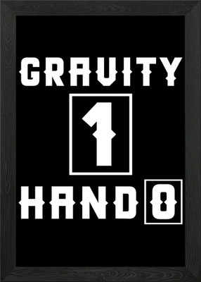 Gebrochene Hand gebrochen handgerahmtes Wandbild Poster Leinwanddruck Bild