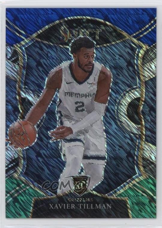2020 Select Blue White Green Shimmer Prizm /49 Xavier Tillman #95 Rookie RC 4f5
