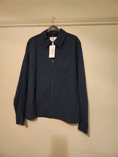 Marks And Spencer Men's Crinkle Zip Up Shirt, Size XLARGE 