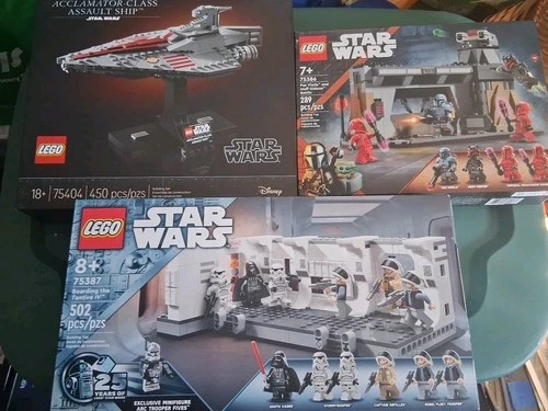 (3) LEGO Star Wars LOT 75387 TANTIVE IV 75404 Ship 75386 Battle NEW Sealed