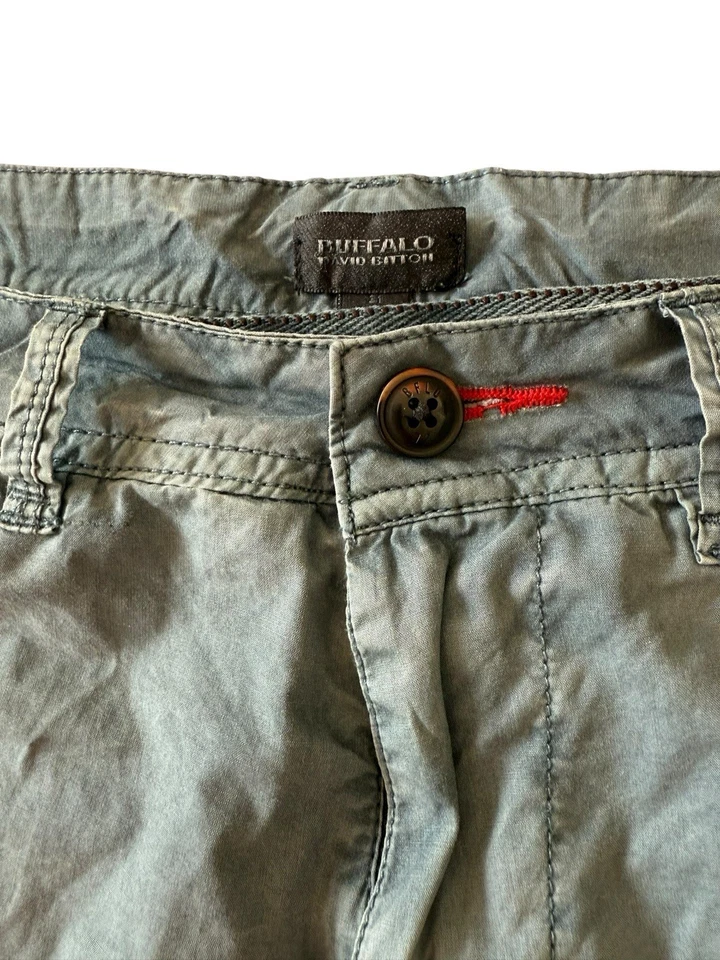 Buffalo David Button Shorts Regular Fit Blue Men’s Size 32x9 Good Condition - Image 3 of 4