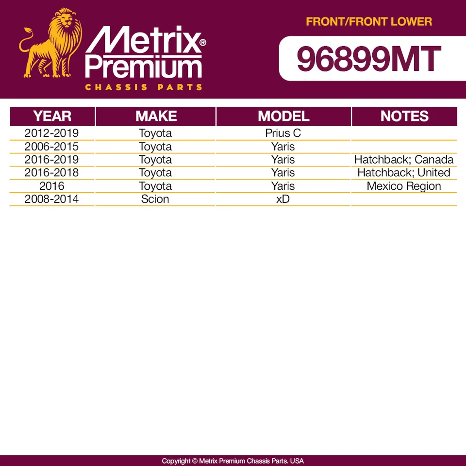 Комплект передних стабилизаторов подвески и передних нижних шаровых шарниров для Toyota Prius C 2012-2019 годов выпуска - Изображение 2 из 4